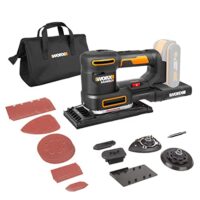 WORX WX820.9 Akku-Multischleifer, 5-in-1 Funktionen: Exzenter-, Fein-, Detail-, Konturen- und Fingerschleifer, variable Geschwindigkeit, PowerShare kompatibel