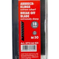 Würth 50x Abbrechklinge mit extrem scharfer Klinge und Schiebespender, ideal für Papier, Folien und dünne Materialien