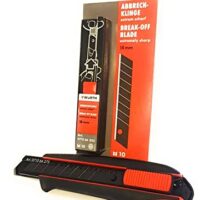 Würth Cuttermesser Teppichmesser inkl. 3 Abbrechklingen und 10 zusätzlichen Abbrechklingen für Schneiden und Schnitte