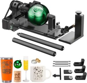 Laser-Rotationsgerät für Lasergravierer, Walzenrotation, Futterrotation, Kugelgravurmodul und Ringgravurknopf