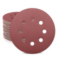ZEHIQ Schleifpapier 125mm Klett 180 Körnung, 50 Stück 8 Loch Rund Schleifpapier für Exzenterschleifer mit Aluminiumoxid Schleifmittel und leicht zu bedienendem Klettverschluss