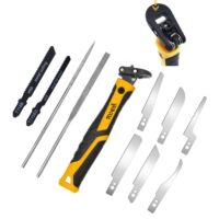 10-in-1 Modell Handwerk Handsäge & Feile Set, DIY Mini Rasierer Säge & Feile Kit für Handarbeit, Modellierung, Kunststoff und andere Feinschnitte