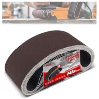 Schleifbänder Set aus Aluminiumoxid für 80/120/150/240/400 Körnung, ideal für Holzarbeiten und Polieren
