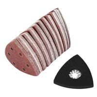 Deltaschleifer Schleifpapier Dreieckschleifer, Klett Schleifpads Multischleifer und Schleifsets Schleifpapier für Fein Oscillating Multi Tool Cutting Cutter Pad - 101 Stück