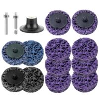 12-teiliges Schleifscheiben-Set mit 50mm Radnabenschleifer und Siliziumkarbid Schleifscheiben für Winkelschleifer, ideal für Metall und Stahl