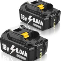 Ersatzakkus für 18V 8,0 Ah BL1860B Werkzeuge mit LED-Anzeige und Überspannungsschutz