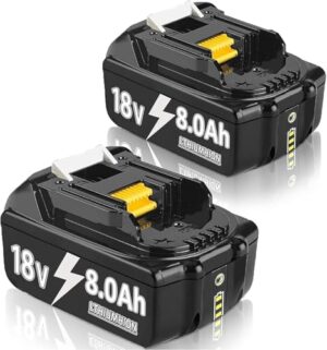 Ersatzakkus für 18V 8,0 Ah BL1860B Werkzeuge mit LED-Anzeige und Überspannungsschutz
