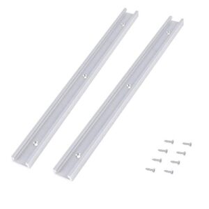 T-Schienenrampe, Aluminiumlegierung, T-T-Nut, Gehrungsschiene, Jig, Schraubenbefestigungsnut, Selbstschneidende Schrauben, für Tischsäge Router