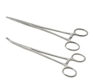 Piercingzange Set, Selbstverriegelnde Piercing Zange mit Sägezahndesign, Vielseitige Verriegelungszange fuer DIY Handwerk und Haustierpflege