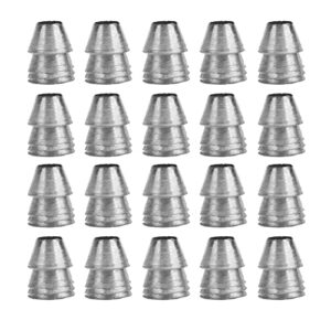 20 Stück Sicherheits-Rundgriffkeile, Cuneo pro Griff Runde Griffkeile Geräte Metallkeil Rundstahlkeil für Axt Klauenhammerschlitten (Durchmesser 11 mm)