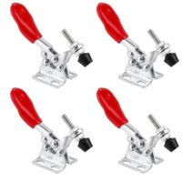 4 Stück Kniehebelspanner, Schnellspanner, Knebelklemme, Waagerechtspanner, Spannverschluss, Horizontaler Schnellspanner für Schweißen, Maschinenbetrieb und Zimmerei