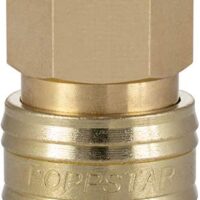 Poppstar Schnellkupplung Druckluft NW 7,2 mit 1/4 Zoll Innengewinde für Druckluft-Anschluss - Hochwertige Kupplung für sicherer Anschluss von Druckluft-Tools