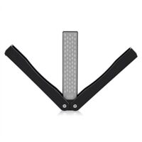Hochwertiger Messerschärfer mit 400/600 Grit Diamant-Schärfsteine, ideal für Outdoor-Aktivitäten wie Camping, Gartenarbeit und Küche.