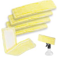 5 Stück Ersatzpads für Kärcher Fenstersauger, Mikrofaser Wischbezug, Fensterreiniger Ersatzteile für Kärcher Fensterreiniger