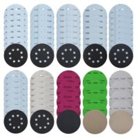71 Stück Schleifpapier 125mm Klett Set, Nass Trockene Schleifpads mit verschiedenen Körnungen für unterschiedliche Schleifanforderungen