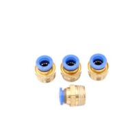 Pneumatik Steckverschraubung R 3/8 auf 8mm IQS, 4 Stück Push In Druckluftanschluss Steckanschluss (R 3/8'' - 8mm)