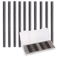 Hobelmesser-Satz mit 10 Stueck, 82x5.5x1.2mm, HSS-Klinge, Wendemesser fuer professionelle Holzbearbeitung