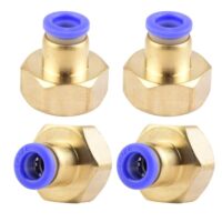 Hochwertige Verschraubung für pneumatische Anschlüsse, 8mm Rohre mit 1/2" PT Innengewinde, industrielle Qualität, steckfittings für Inline-Pneumatik-Anschluss
