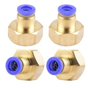 Hochwertige Verschraubung für pneumatische Anschlüsse, 8mm Rohre mit 1/2" PT Innengewinde, industrielle Qualität, steckfittings für Inline-Pneumatik-Anschluss