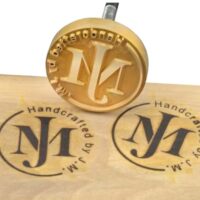 Personalisiertes Branding Eisen für Holz, Custom Logo Stempel Making Kit inklusive Griff, Handgefertigter Wärmestempel für Brot, Holz, Leder und Kraftpapier
