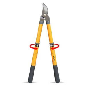 AIRAJ Astschere, teleskopische Bypass Gartenschere mit scharfer SK5-Kohlenstoffstahl Klinge, ideal für Frische und Verwelkte Zweige bis 35mm Durchmesser