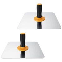 Hochwertige Maurerkelle aus Aluminium für Trockenbau, Mörtel, Gips, Zement, Putz und Beton - 2 Stück