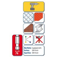 ALPEN HM-Universalbohrer Profi-Multicut 1/4"-Sechskantschaft Bohrer ø 6.0 mm, hochwertiges Werkzeug für verschiedene Anwendungen, patentiertes 4-fach Stufenprofil und diamantgeschliffene Schneiden