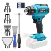 Kabellose Heißluftpistole für Makita 18V mit digitaler Bildschirm-Optik und Überhitzungsschutz für Vinylfolie, Schrumpfschlauch, Schweißen und Trocknen