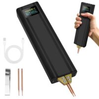 Professionelles Schweißgerät zum Schweißen von Batterien, integrierte Stromversorgung und Schweißstift in einem, 2 in 1 Handheld Punktschweißgerät mit automatischem und manuellem Modus, 80 einstellbare Geschwindigkeiten, ideal für DIY-Projekte