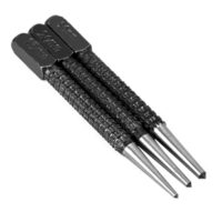 Ankörner Satz, 3 Stück Positionierstänzer Durchtreiber und Körner Set für Löcher Bohren, Abtrennen, Abschlagen (1.5mm-3mm)