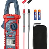 Digitale Clamp-Messzange von AstroAI, Digital Clamp Meter 2000 Counts Auto Range Strommessgerät mit AC/DC-Spannung, AC-Strom, Widerstand, Kapazität, Durchgang, Live-Draht-Test, berührungslose Spannungserkennung