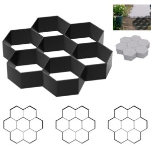 Pflasterform für Garten, Gehwegplatten, Trittsteine und Terrassenplatten - Hochwertiger Kunststoff mit 7 Kammern - Langlebig und robust gegen Witterungseinflüsse und Verschleiß