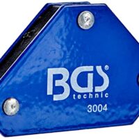 Mini-Magnethalter-Satz von BGS, ideal für Bleche schweißen und ausrichten, vier Einheiten mit Magneten, Länge: 72 mm, Breite: 43 mm, Höhe: 11 mm, Bruttogewicht: 450 g