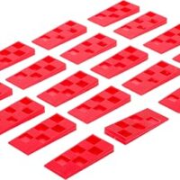 Universell einsetzbarer Montagekeile-Satz aus Kunststoff, ideal für Heimwerker-Projekte mit Fenster- und Türmontagen, Nivellieren von Fußböden und Terrassen-Unterkonstruktion.