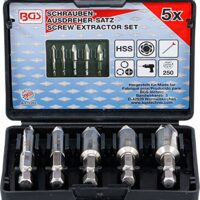 Schraubenlöser, Ausdreher, Schraubenausdreher Set, Linksausdreher, Ausbohrer Werkzeug für Heimwerker