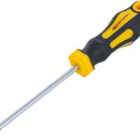 Schraubendreher mit T-Profil für Torx T15, Klingenlänge 100 mm, ergonomischer Griff aus Chrom-Vanadium-Stahl, magnetische Spitze
