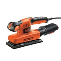 Schwingschleifer für große Flächen, ergonomischer Softgriff, integrierte Staubabsaugung und variable Geschwindigkeit