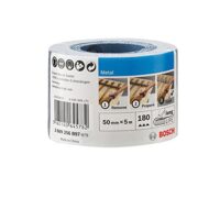 BOSCH Schleifrolle 50 mm x 5 m, K180, blau, für Heimwerker und DIY-Projekte