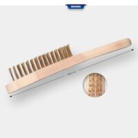 Hochwertige Messing-Handdrahtbürste mit 4 Reihen und Länge von 290 mm für Heimwerker und Handwerker