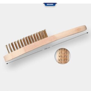 Hochwertige Messing-Handdrahtbürste mit 4 Reihen und Länge von 290 mm für Heimwerker und Handwerker