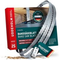 Bayerwald Uddeholm gehärtete Zahnspitzen Bandsägeblatt für Holzbearbeitung, Hart- und Weichholz, MDF-Platten, Kiefer, Buche, Nussbaum, Kirschbaum