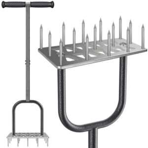 Effizienter Rasenlüfter mit 15 Spikes für optimalen Luftaustausch und Zeitersparnis bei der Rasenpflege.