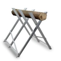 Holzsägebock Arbeitsbock mit Haltezacken, klappbar für Brennholz bis Ø26 cm, max. 150 kg