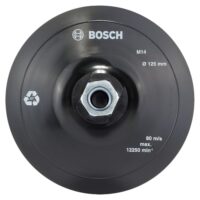Bosch 1x PRO Backing Pad für kleine Winkelschleifer, M14, Klettverschluss (Ø 125 mm)