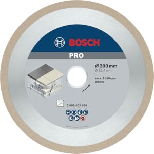 Bosch 1x PRO Ceramic Diamanttrennscheiben für 25,4‑mm-Bohrung und Fliesenschneider