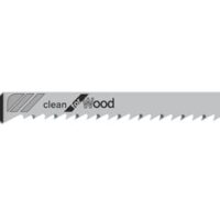 Bosch 5x T 101 B Clean for Wood Stichsägeblatt für Weichholz und Sperrholz, Länge 100 mm, professionelles Zubehör für Stichsägen
