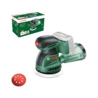 Bosch Akku-Exzenterschleifer EasyOrbit 18V-10 mit Durchmesser 125 mm für Schleifung von kleinen bis mittelgroßen Holzoberflächen und lasierten Oberflächen, ohne Akku, 18 Volt System