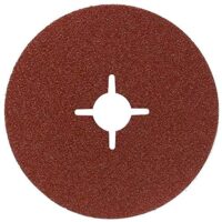 Bosch Fiberschleifscheibe für Winkelschleifer, verschiedene Materialien, 5 Stück, Ø 125 mm, Körnung 60 - perfekt für DIY-Projekte