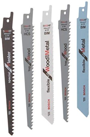 Bosch Keo Sägeblatt-Set 5-teilig, hochwertige Werkzeuge für Heimwerker und Profis, präzisionsklingen aus Schweizer Stahl, vielseitig einsetzbar