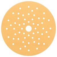 Professionelles Schleifblatt für Exzenterschleifer, 50 Stück, Ø 150 mm, Körnung 100, passend zu gängigen Schleifertellern mit Ø 150 mm, ideal für Holz und Farbe, hochwertiges Werkzeug für Heimwerker- und Handwerksarbeiten